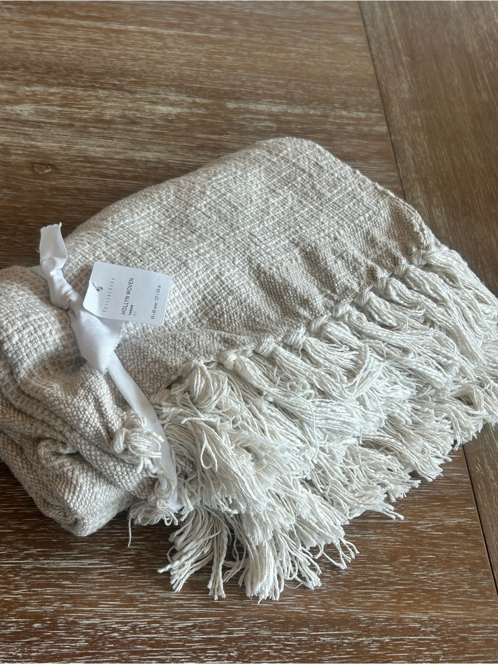 Pottery Barn Hollyn Cotton Woven Throw